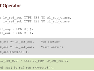ABAP tricks #27/100: 😀 CAST Operator