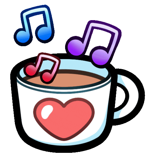 Animated Ko-fi coffee cup GIF inviting fans to support the Beetlebees creator.