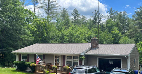 Hubbardston, MA home after roof replacement with Owens Corning TruDefinition Duration shingles in Teak.