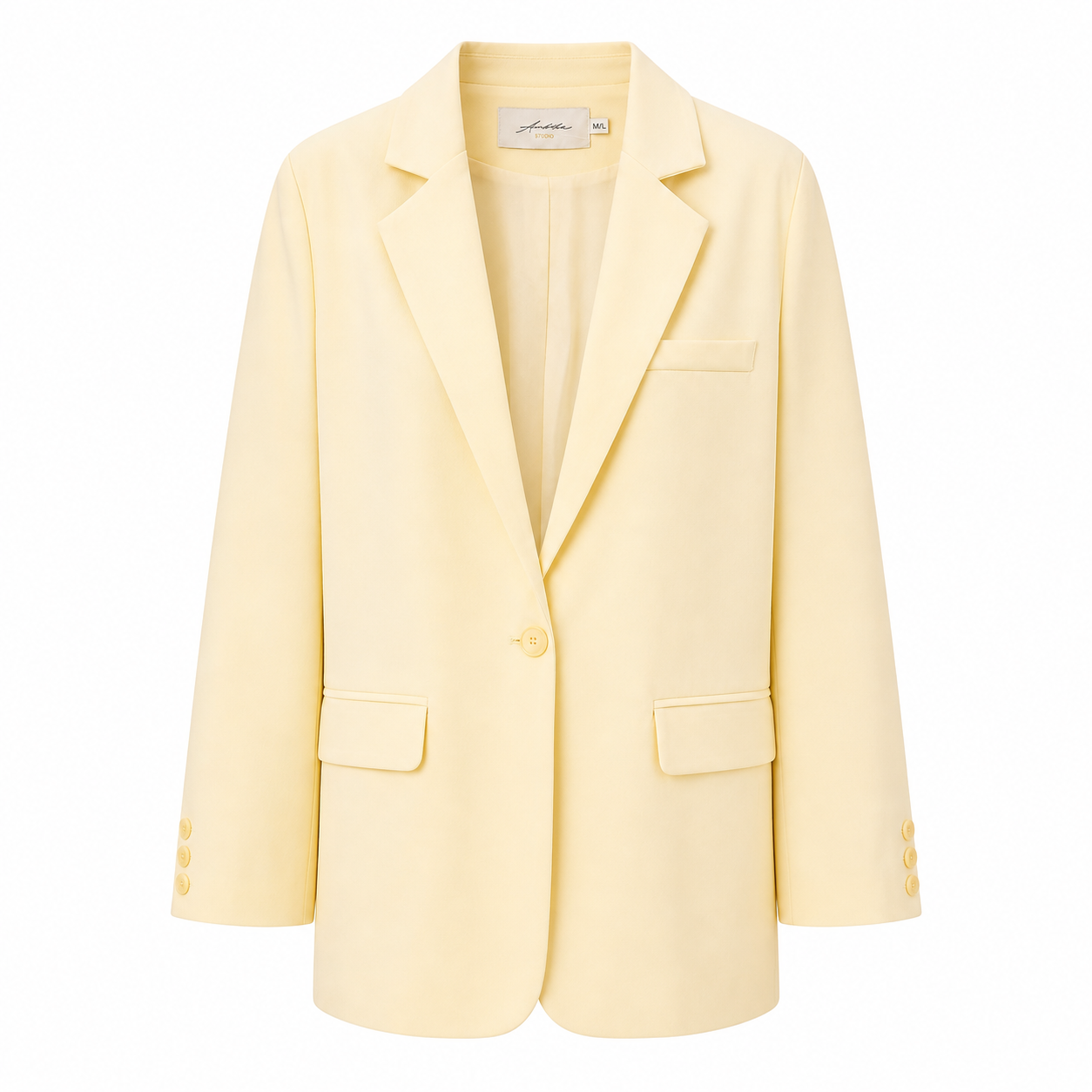 BOWIE // ambika blazer butter yellow
