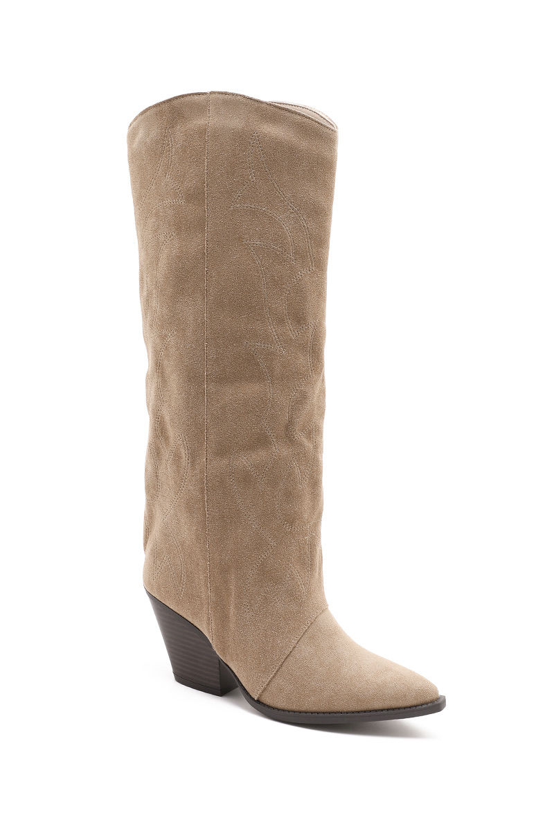 GIGI // suede detail boots