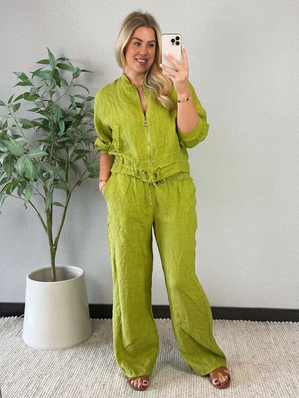 Thumbnail: BOBBY // summer linnen bomberjack