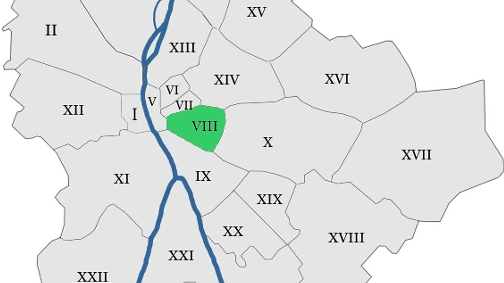 Budapest district 8 location