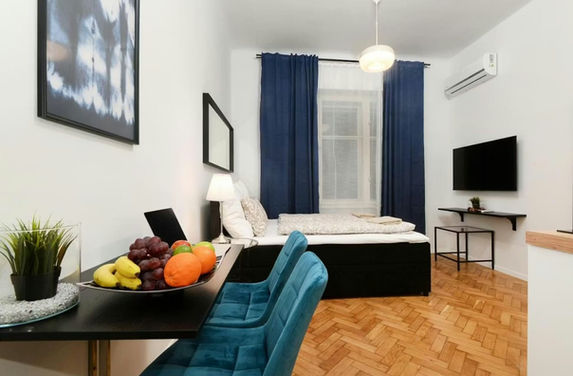 studio apartment for rent in Rakoczi ut, district 8, Budapest
