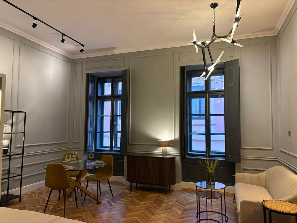 Hajos street near the Opera House, a bright and comfortable 39 sqm apartment is available for rent in the heart of Budapest