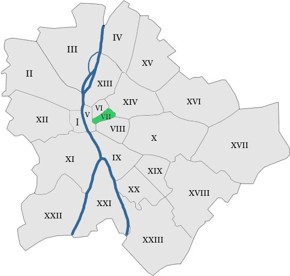 Budapest district 7 location