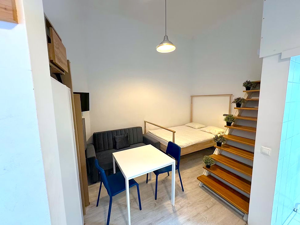 prime location studio flat for rent in Sip street, district 7, Budapest