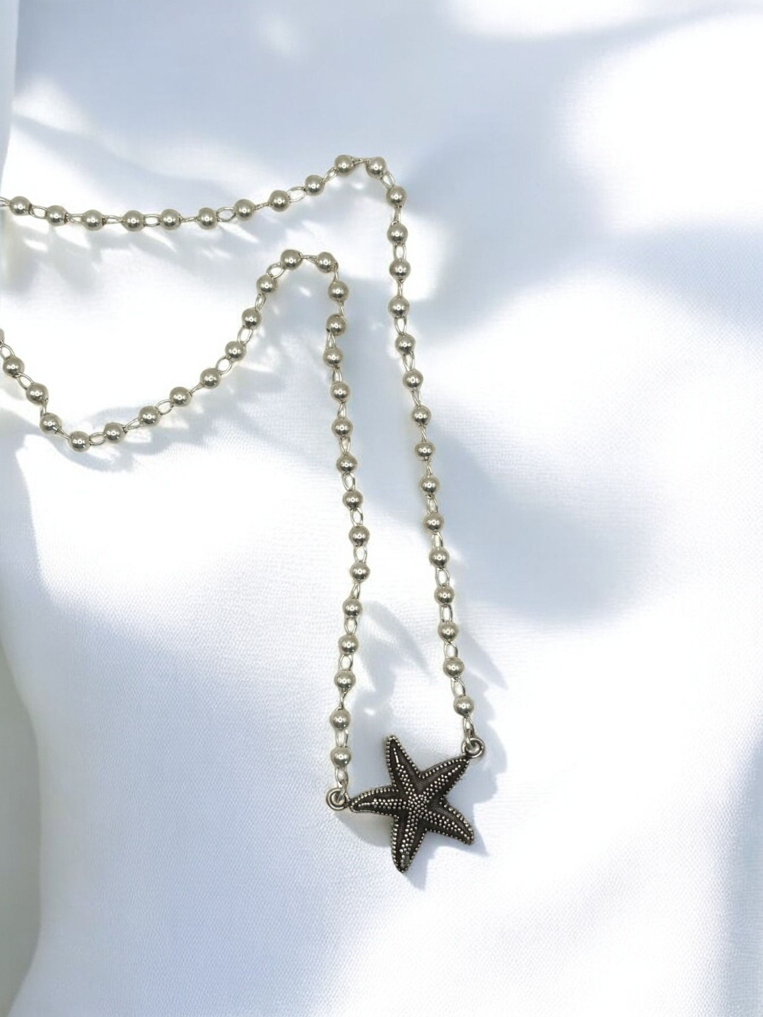  Starfish necklace silver 925.