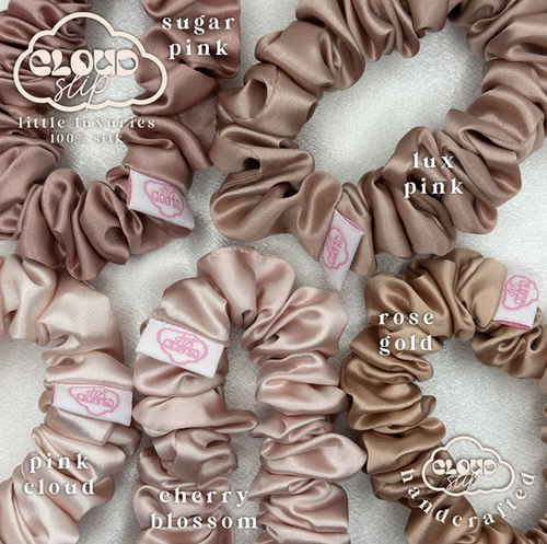5pk Everyday 2.5cm Silk Hair Ties Set | Cloud Slip Silk