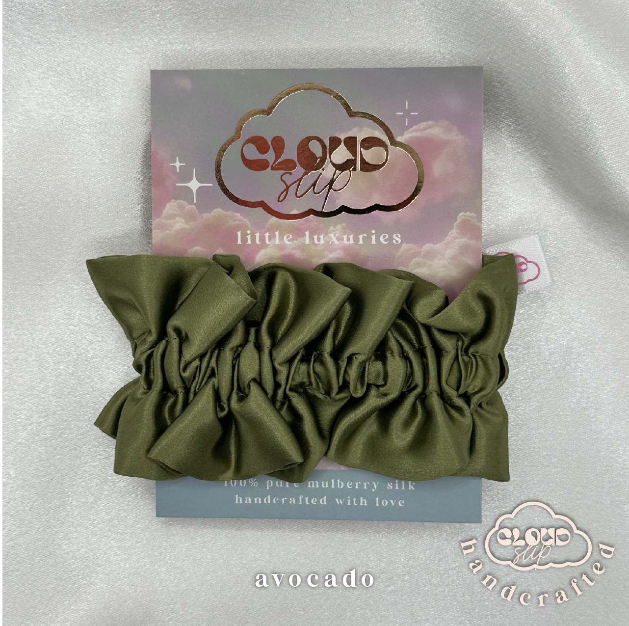 3pk Everyday Ruffle Silk Hair Ties Set