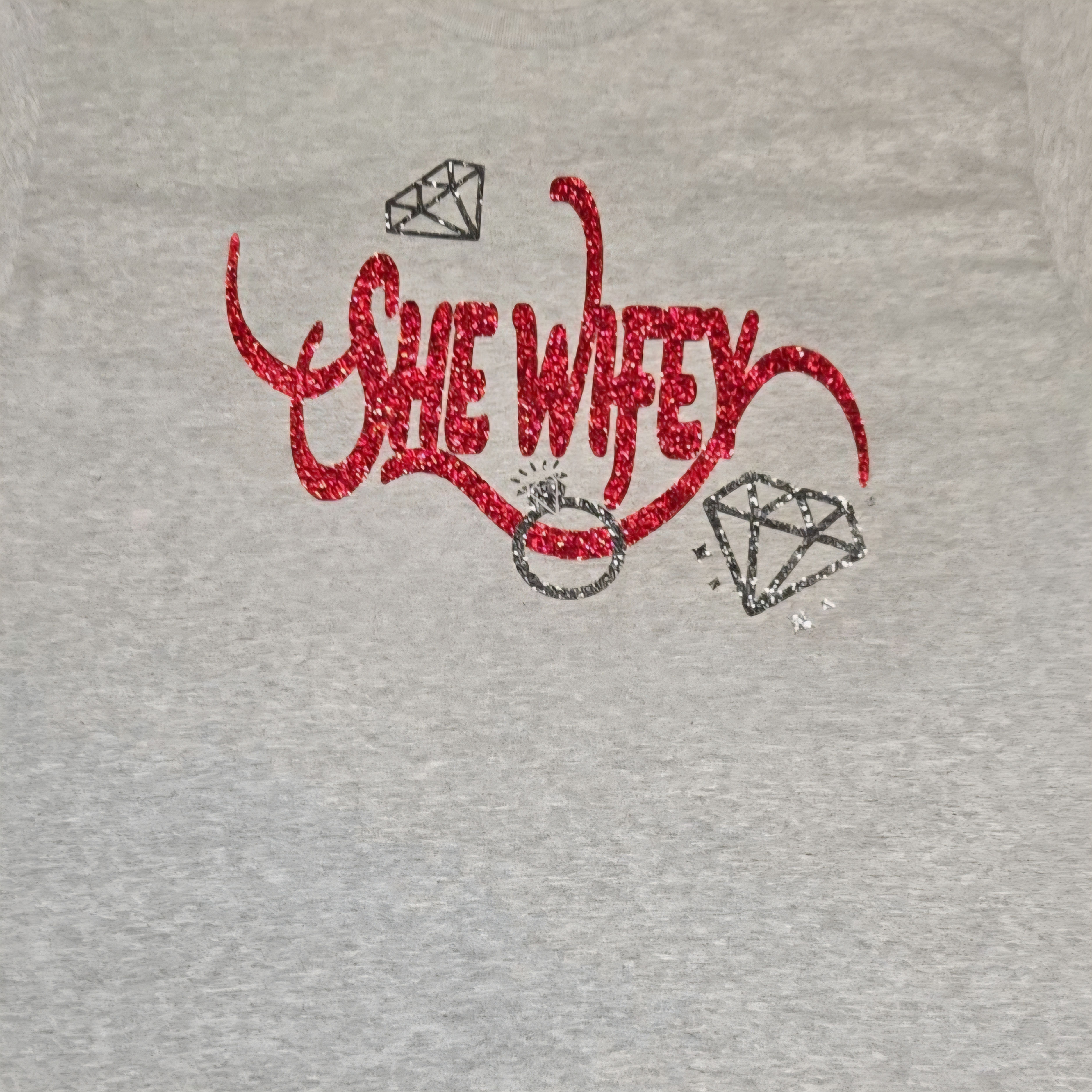 Glittery She Wifey T-Shirt 