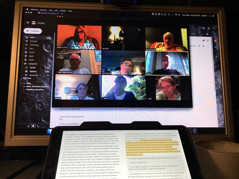 School for Ministry Students attend class via Zoom