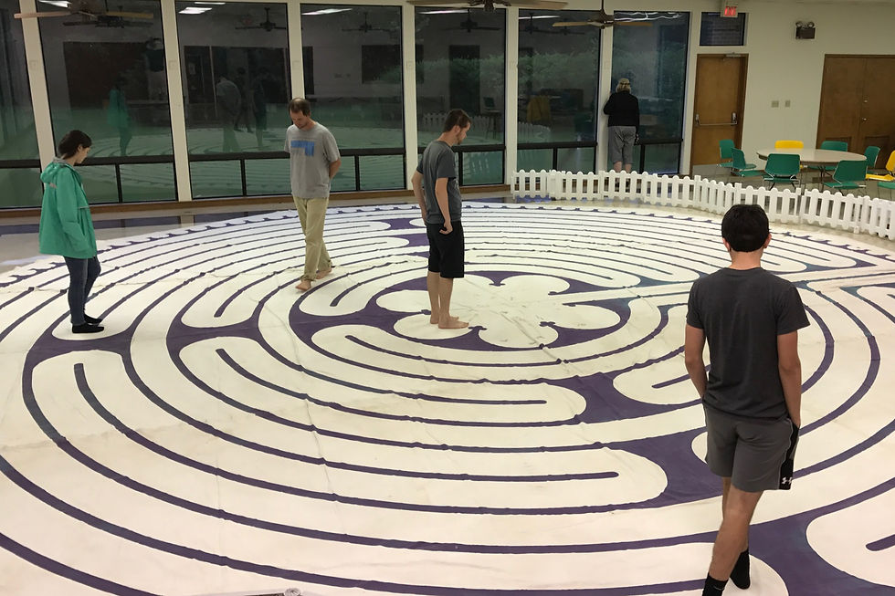 Portable Diocesan Labyrinth used at St. Stephen's, Brewton