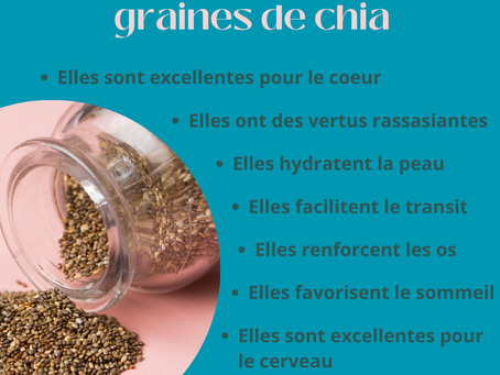 Les bienfaits de la graine de chia