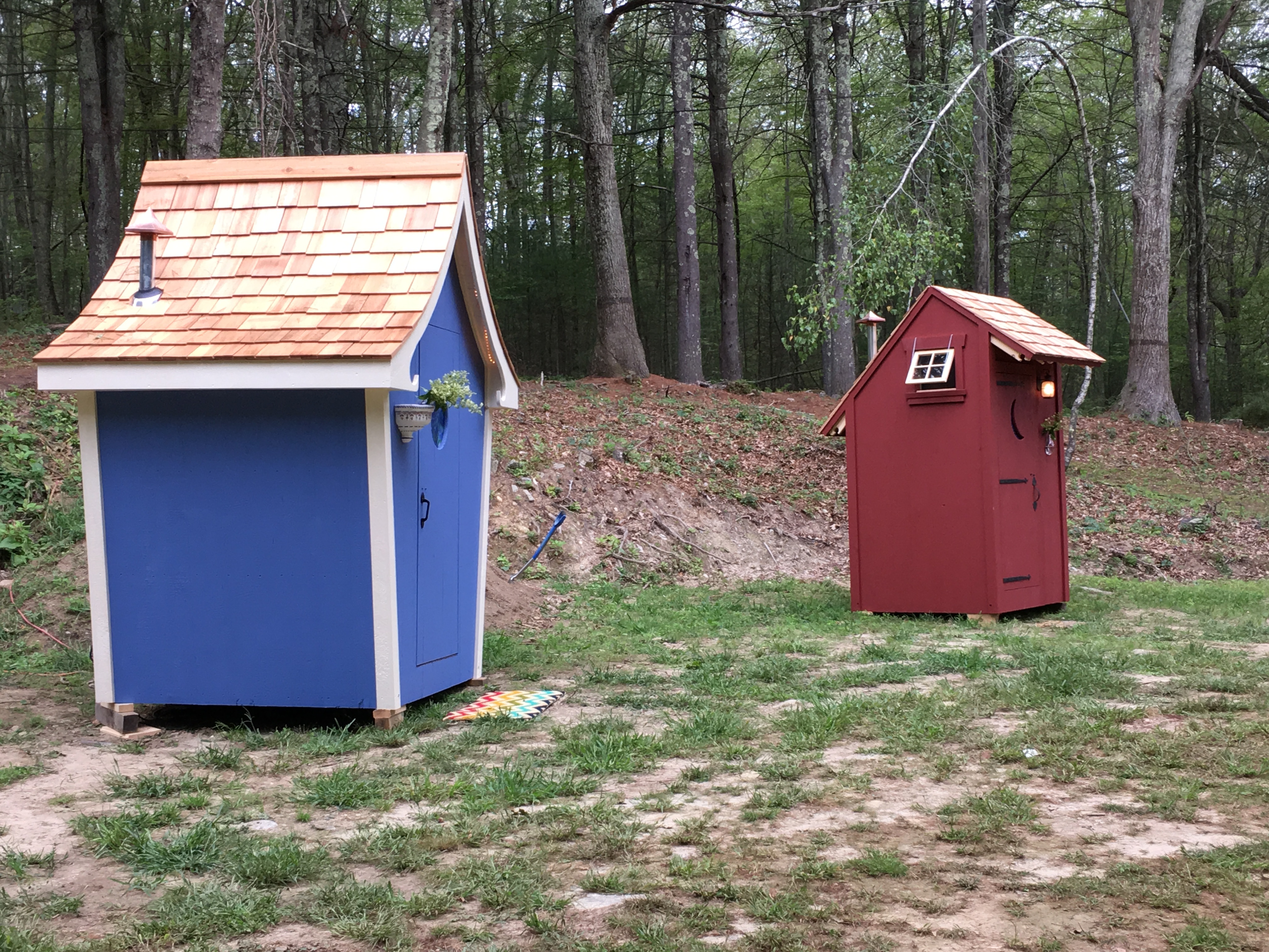 Birdhouse and Rustic Red