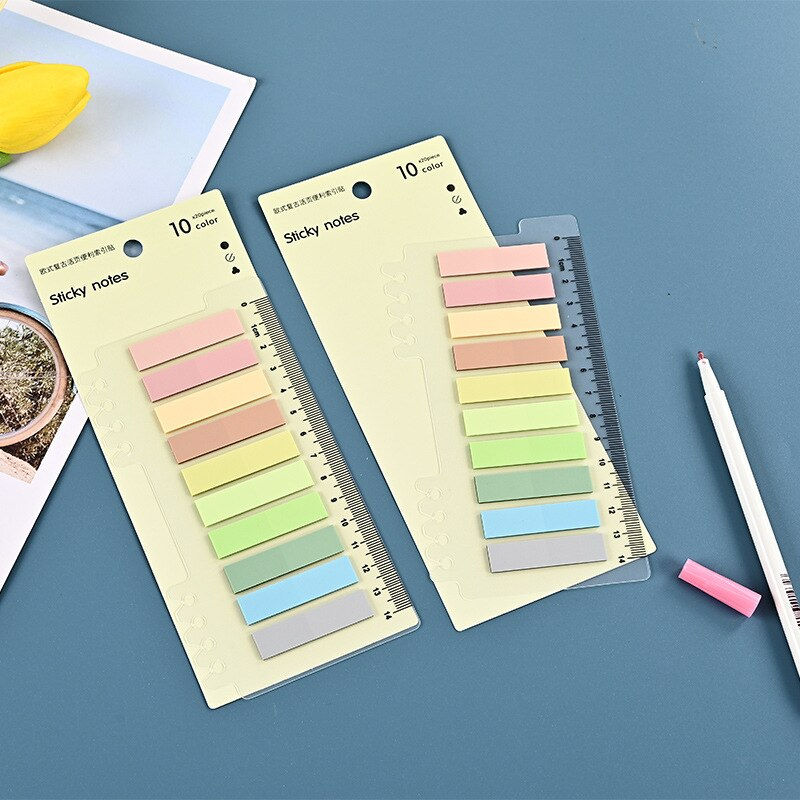 200 Sheets Colorful Sticky Notes Memo Pad Self Adhesive Label Index Tabs Bookma