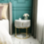Thumbnail: Nordic Round Bedside Table Creative Modern Minimalist Comfortable Small Bedroom