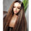 Miniatura: Natural Ombre Brown 24 inch Long 180 Density Kinky Straight U Part Wig European