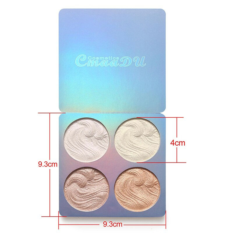 Thumbnail: 4Color Face Highlighter Palette Bronzer Contouring Highlight Powder Makeup Face