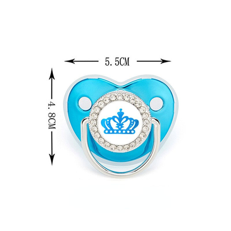 Thumbnail: Baby Pacifier Crown Bear Bling Newborn Pacifier BPA Free Silicone Infant Nipple