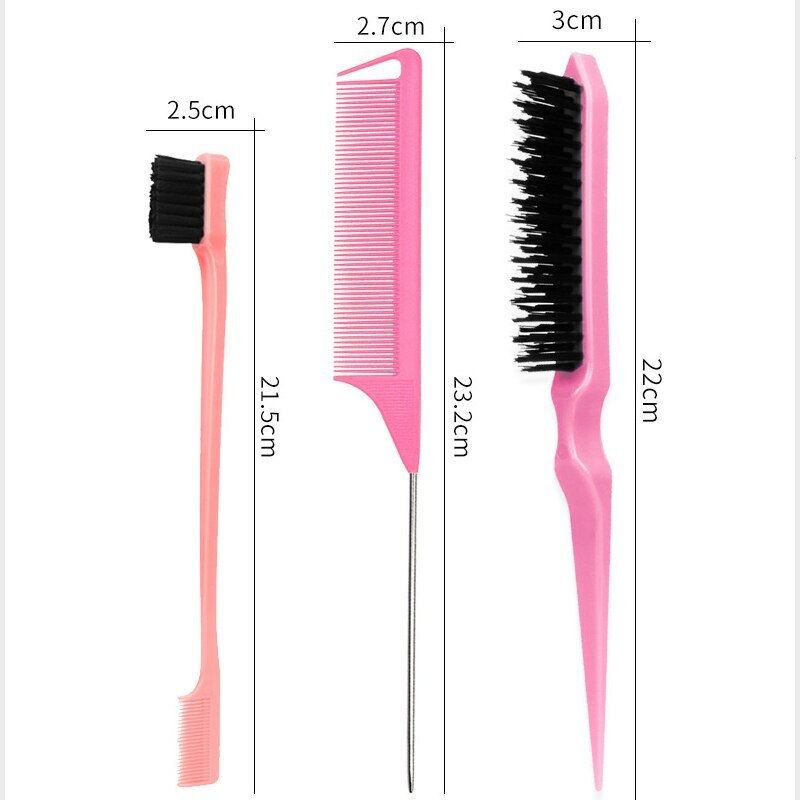 Comb Set Hair Styling Special Pointy Tail Beating Double Headed Brush Eyebrow L