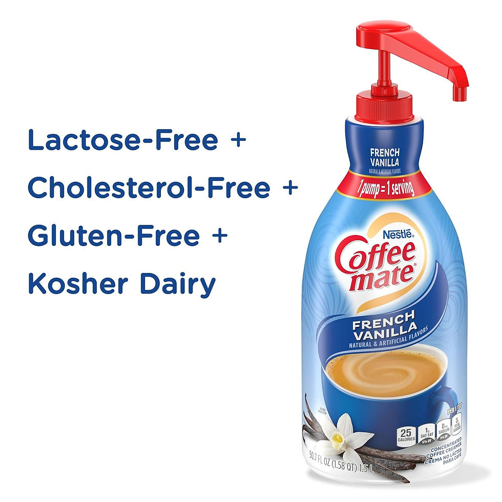 Thumbnail: Nestle Coffee mate Coffee Creamer, French Vanilla, Concentrated Liquid Pump Bot