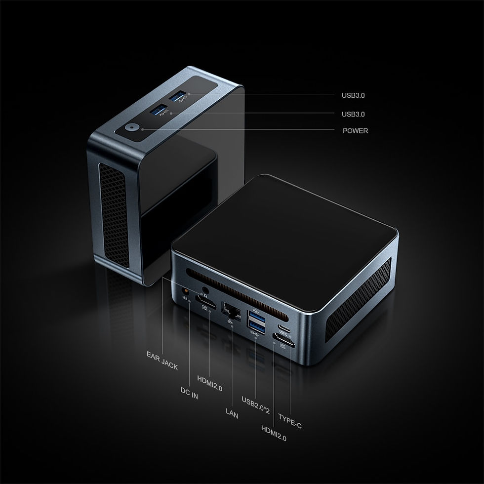 Миниатюра: Chatreey Mini PC AN1P AN2P Ryzen 5 5600H R7 5800U Gaming Desktop Computer NVME 