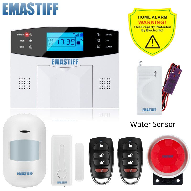 Thumbnail: Built-in antenna Door Sensor PIR Motion Detector Wireless LCD GSM SIM card Hous