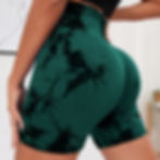 Thumbnail: Seamless Tie Dye Style High Waist Quick Dried Fitness Triple Pants Honey Peach 