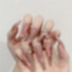 Thumbnail: 24pcs Simple Style Nail Art Colorful Lines Fake Nails In Shape Of Water Drop Pr