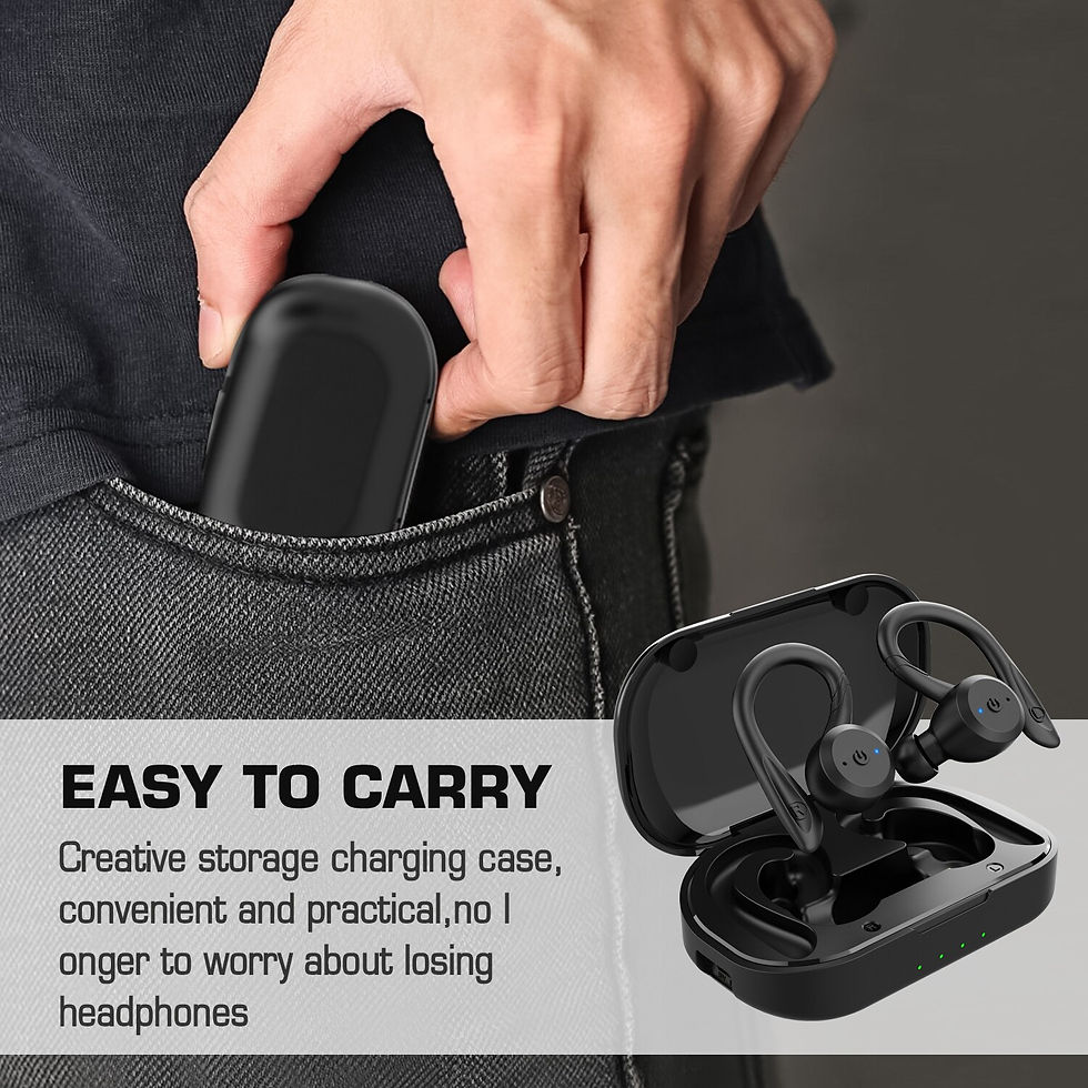 Thumbnail: 20 Hours Play Time Swimming Waterproof MS-T40 Bluetooth Earphone Dual Wear Styl
