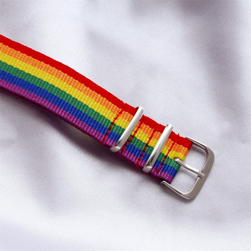 Thumbnail: Fashion Rainbow Bracelet Girl Boy Ladies Rainbow Wristband Bracelet Cotton Line