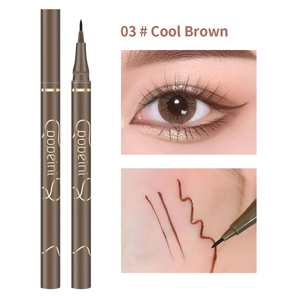 Thumbnail: Quick Drying Black Eyeliner Pencil Waterproof Long Lasting Matte Easy To Color 