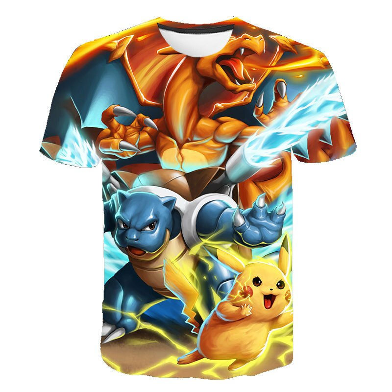 Thumbnail: Boys And Girls 3D Short Sleeves T-Shirts 3D Printing T-Shirt Girls Cartoon Anim