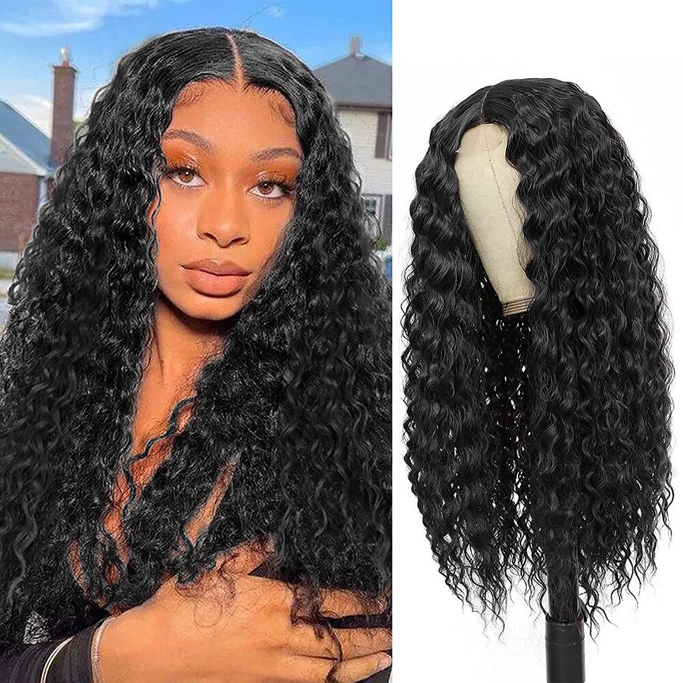 Thumbnail: Cheap 24 Inch Afro Kinky Curly Wig Synthetic Pre Plucked Natural Hair 100% Glue