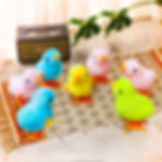 Thumbnail: 1PC Pet Cat Toys Plush Clockwork Chicken Toys Walking Hopping Cute Creative Fun