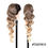 Thumbnail: Blonde Synthetic Ponytail  Long Wavy Braided Ponytail Hairpiece On Clip Ombre B