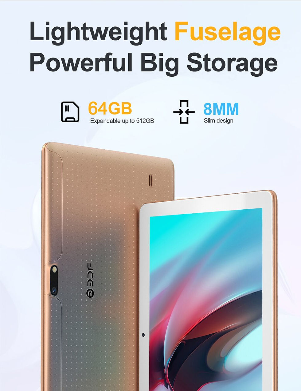 Thumbnail: New 10.1 Inch Tablets Android 9 Octa Core Phone Call Google Play 4GB RAM 64GB R