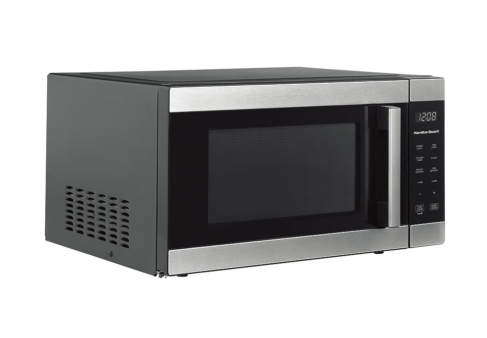 Thumbnail: Hamilton Beach 1.6 Cu ft Sensor Cook Countertop Microwave Oven, 1100 Watts, Sta