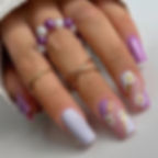 Thumbnail: 24pcs French Style False Nails Glitte Design Fake Nail Patch Mid Length Coffin 