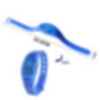 Thumbnail: 6pcs LED Light Bracelet Silicone Sound Control Flashing Bangle Wristband Vibrat
