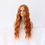 Miniaturbild: Ginger Wig Lace Front Wig Orange Loose Wave Wig Orange Curly Wigs for Women Gin