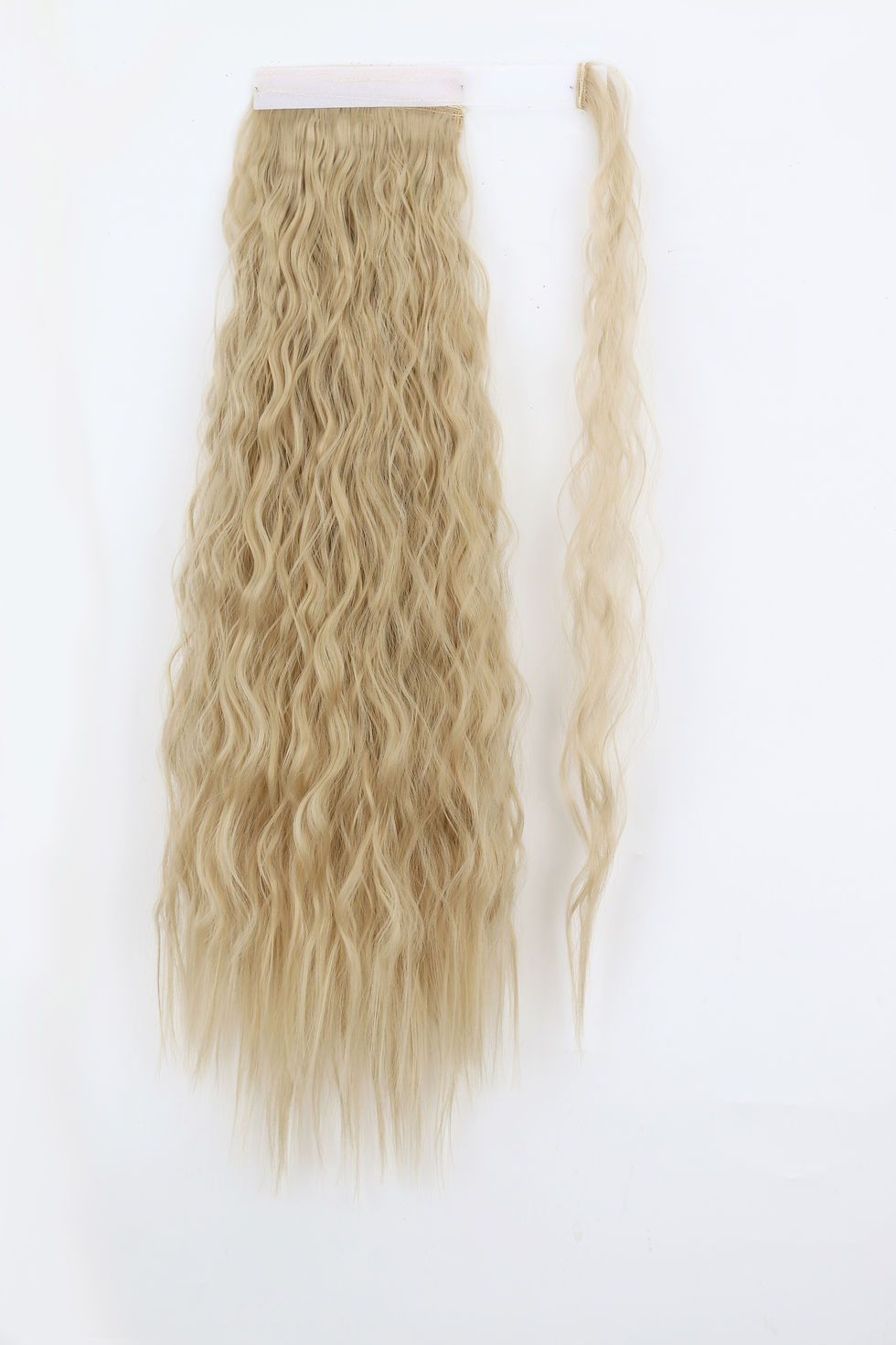 Thumbnail: XINRAN Synthetic Long Fake Hair Pieces Drawstring Ponytail Extensions Corn Curl