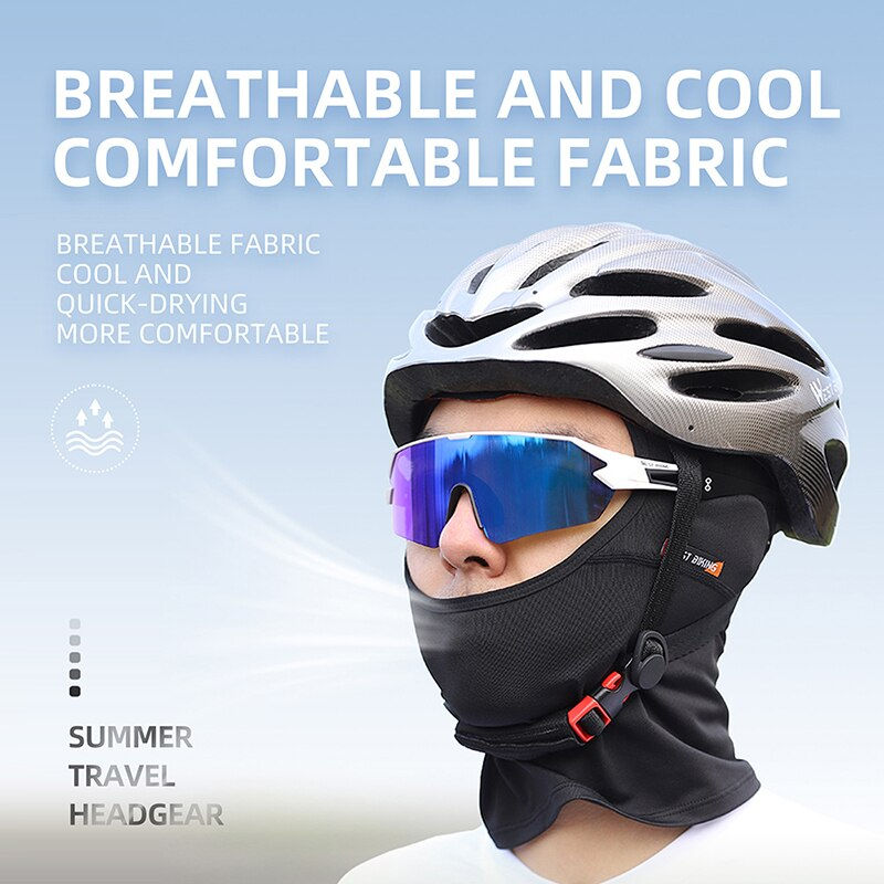 Miniatura: WEST BIKING Summer Cool Balaclava Helmet Sports Sun Protection Headwear Running