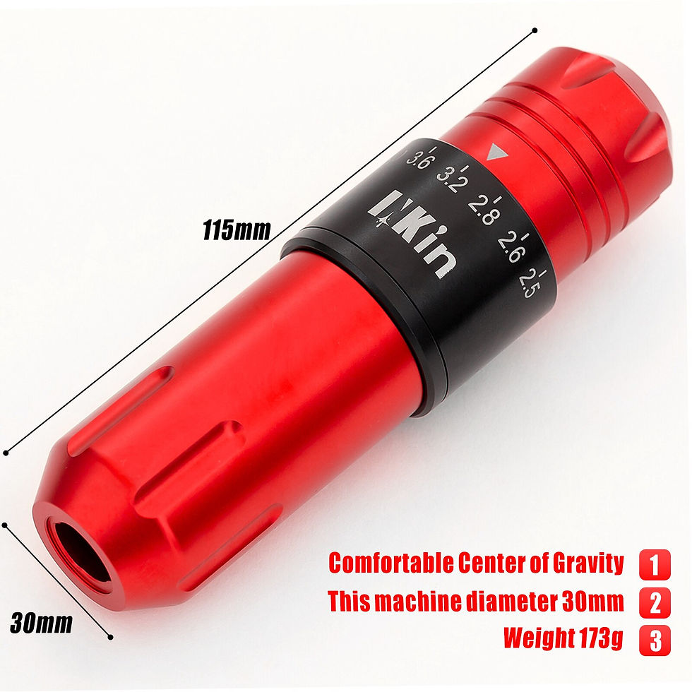 Thumbnail: INKin AS Cartridge Tattoo Machine Six Adjustable Stroke Tattoo Pen for Differen