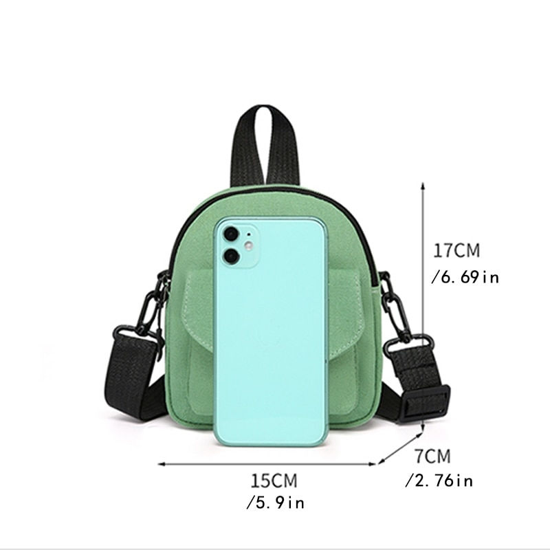 Thumbnail: New Style Messenger Bag Fashion Casual Small Canvas Bag Korean Version Cute Gir