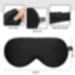 Thumbnail: 100% Natural Mulberry Silk Sleep Mask Soft Eye Patches Soft Blindfold Smooth Ey