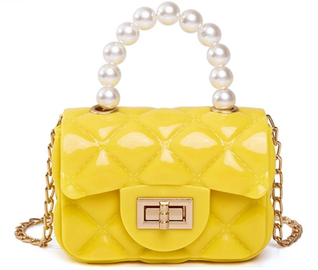 Rosner Carnegie of Beverly Hills® - 6018 BUBBLE GUM MINI BAG - YELLOW