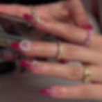 Thumbnail: 24pcs French Style False Nails Glitte Design Fake Nail Patch Mid Length Coffin 