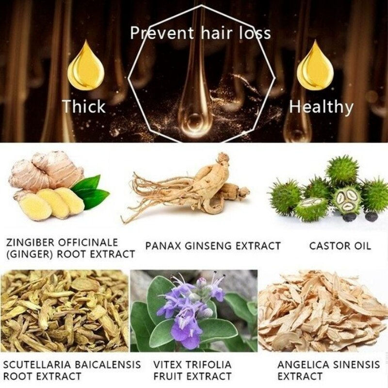 Thumbnail: Hair Growth Essence Oil/beauty Hair Growth Liquid/fast Hair Growth Spray Hair T